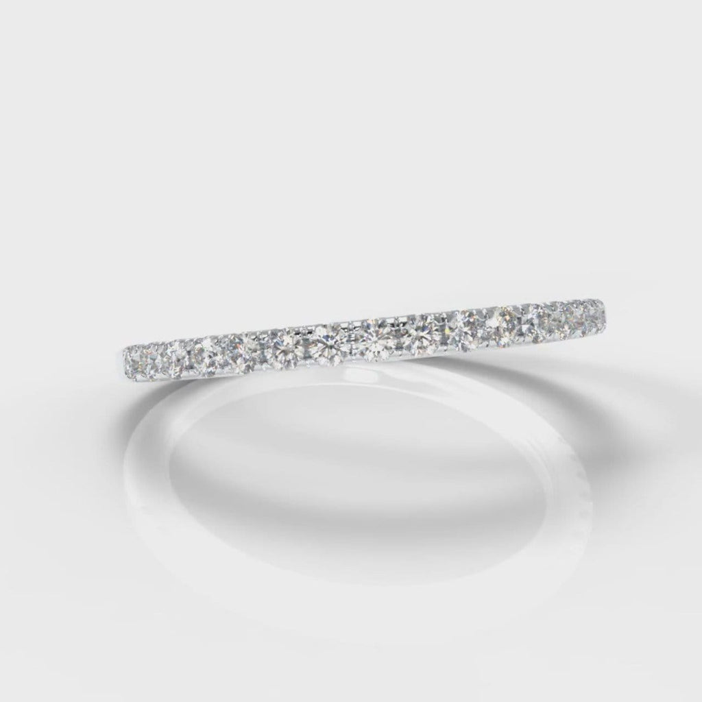 Petite Micropavé Diamond Wedding Ring