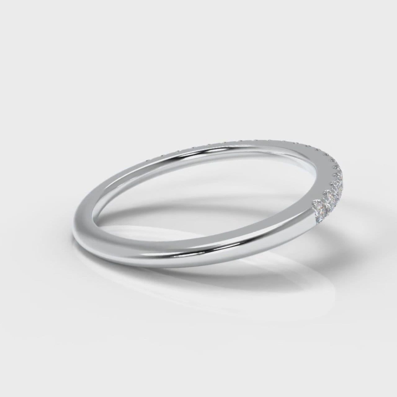 Petite Micropavé Diamond Wedding Ring