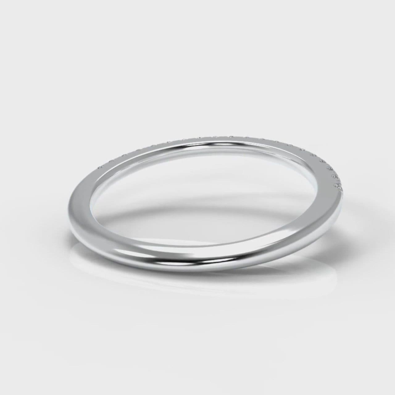 Petite Micropavé Diamond Wedding Ring