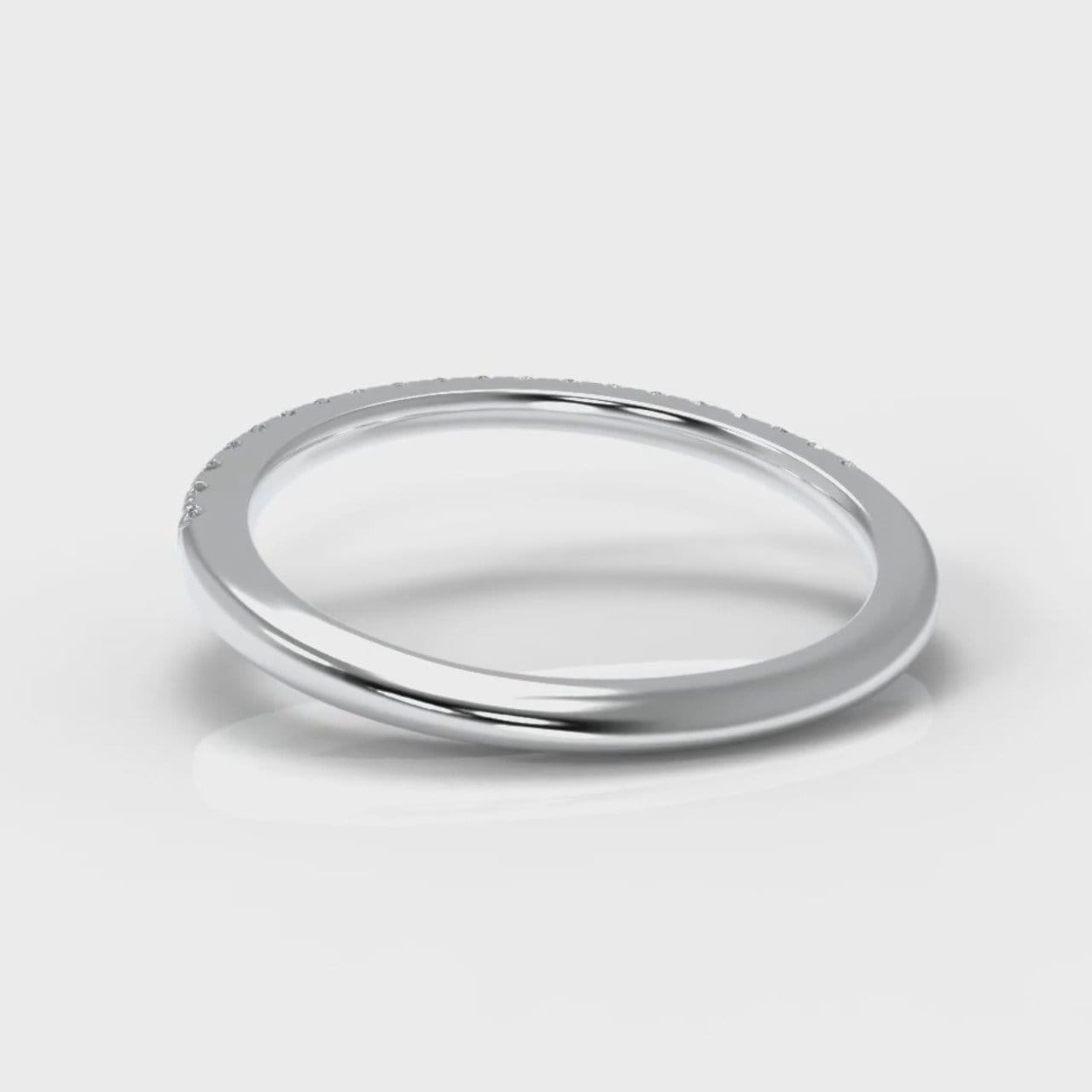 Petite Micropavé Diamond Wedding Ring