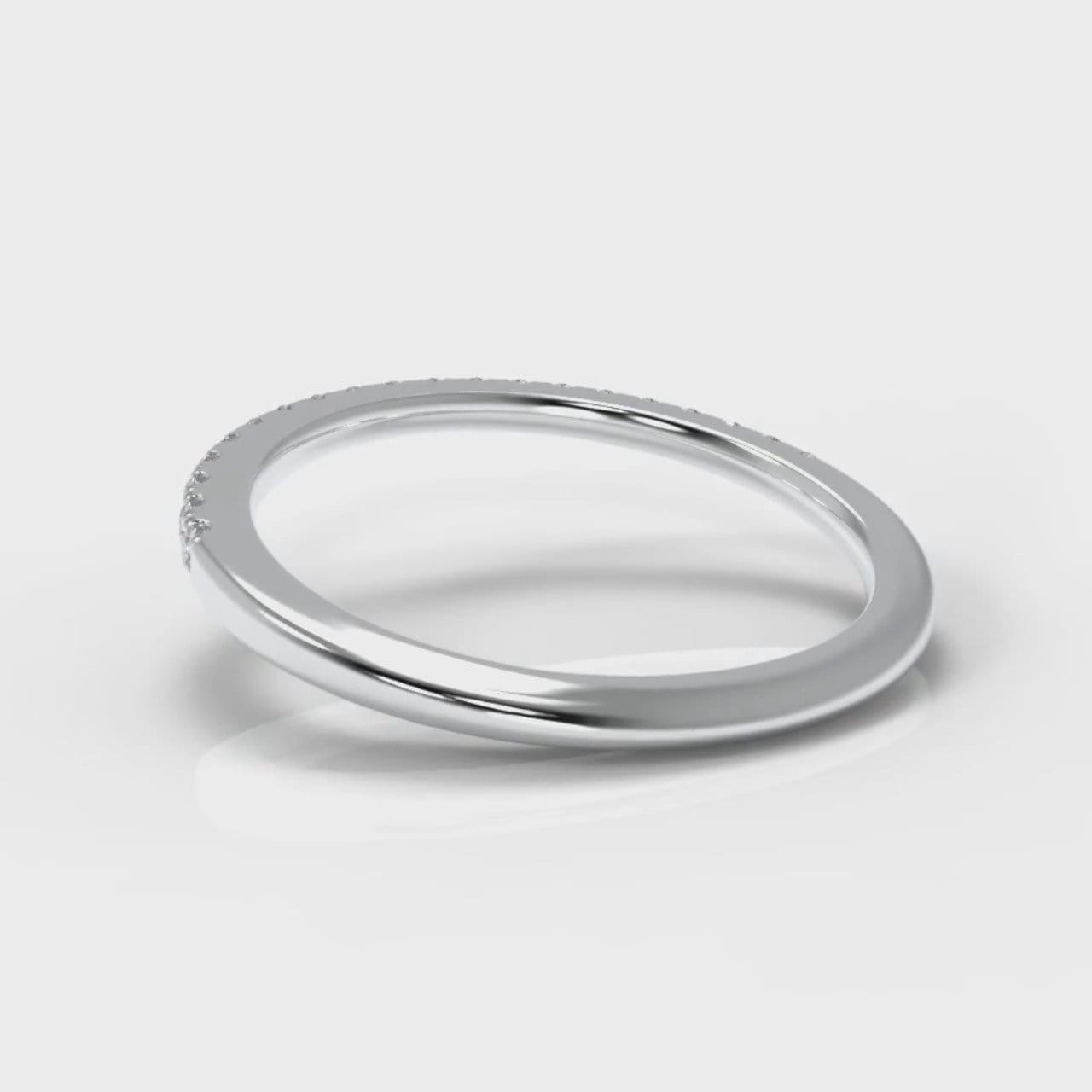 Petite Micropavé Diamond Wedding Ring