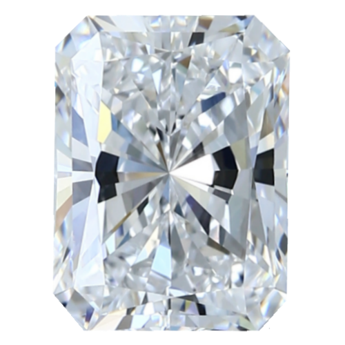 0.90 Carat E-Color VVS2-Clarity Radiant Diamond