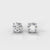 Four Claw Diamond Stud Earrings (GIA Certified)
