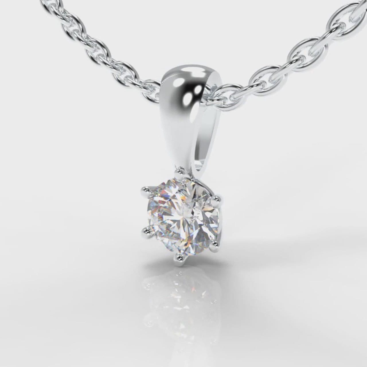 Six Claw Diamond Pendant (Lab Grown Diamond)