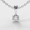 Six Claw Diamond Pendant (Lab Grown Diamond)