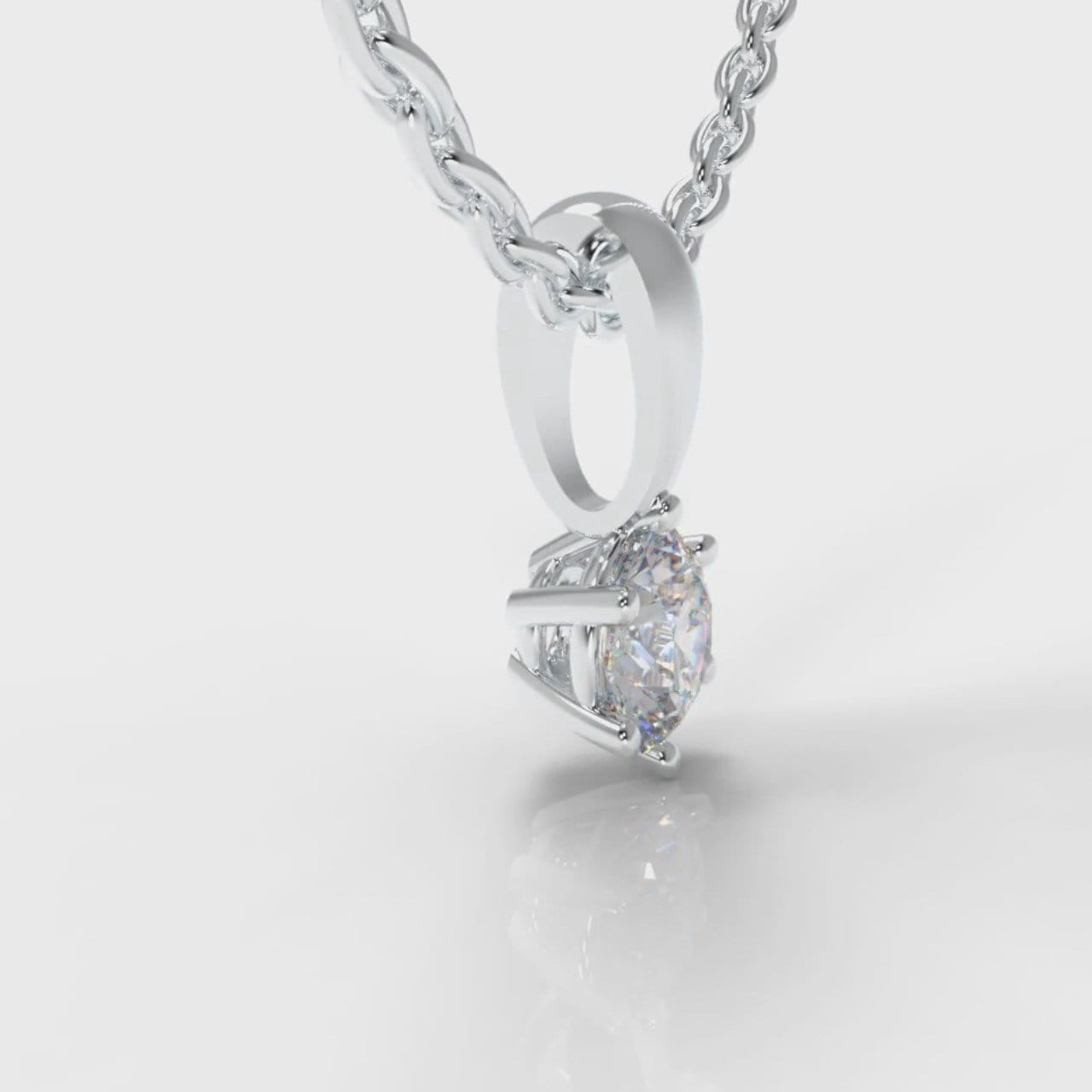 Six Claw Diamond Pendant (Lab Grown Diamond)