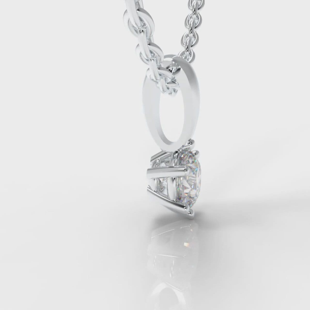 Six Claw Diamond Pendant (GIA Certified)