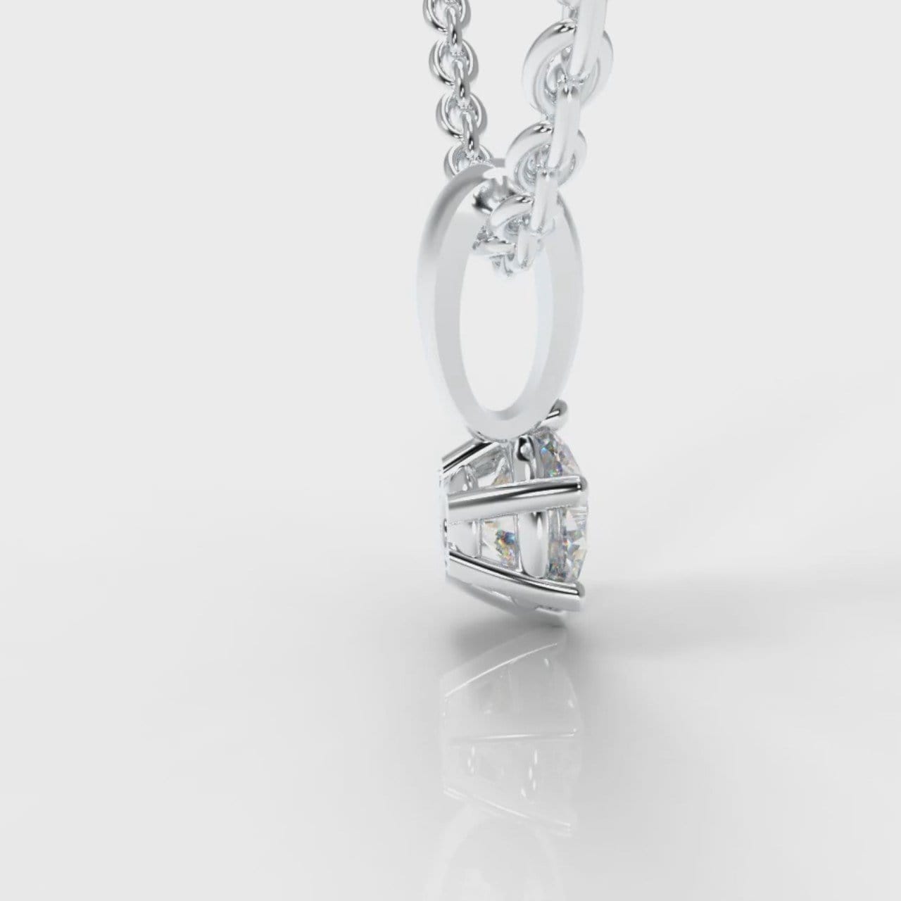 Six Claw Diamond Pendant (GIA Certified)