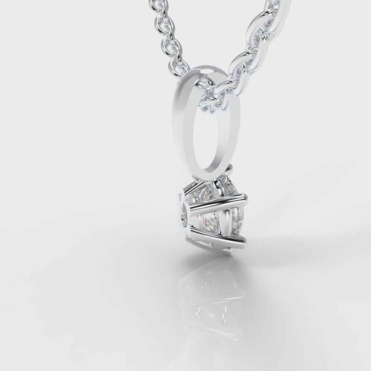 Six Claw Diamond Pendant (GIA Certified)