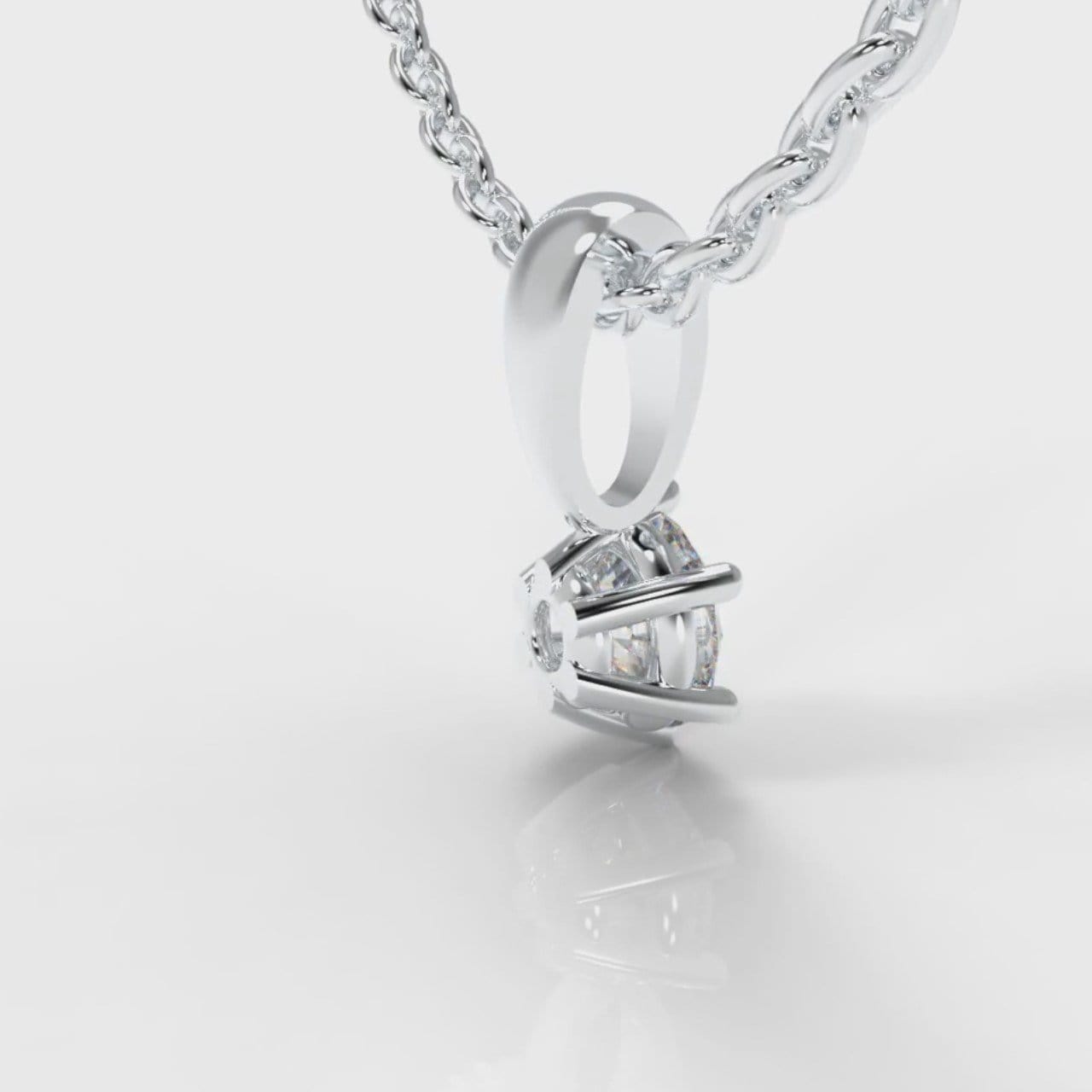 Six Claw Diamond Pendant (Lab Grown Diamond)