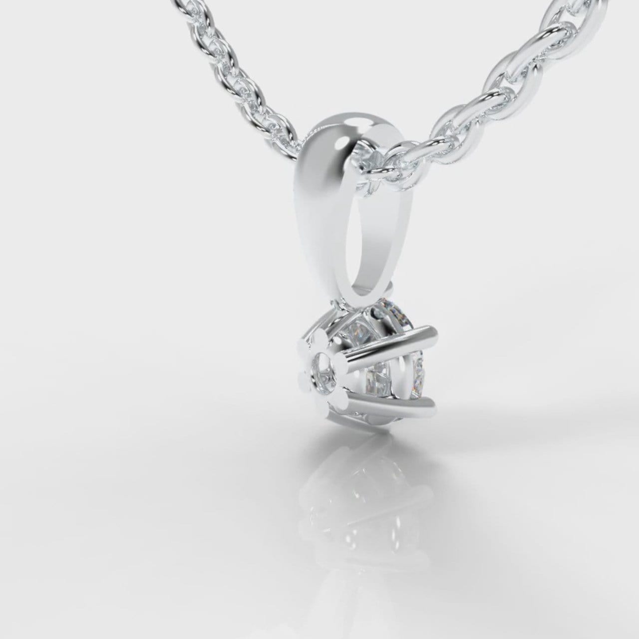 Six Claw Diamond Pendant (Lab Grown Diamond)