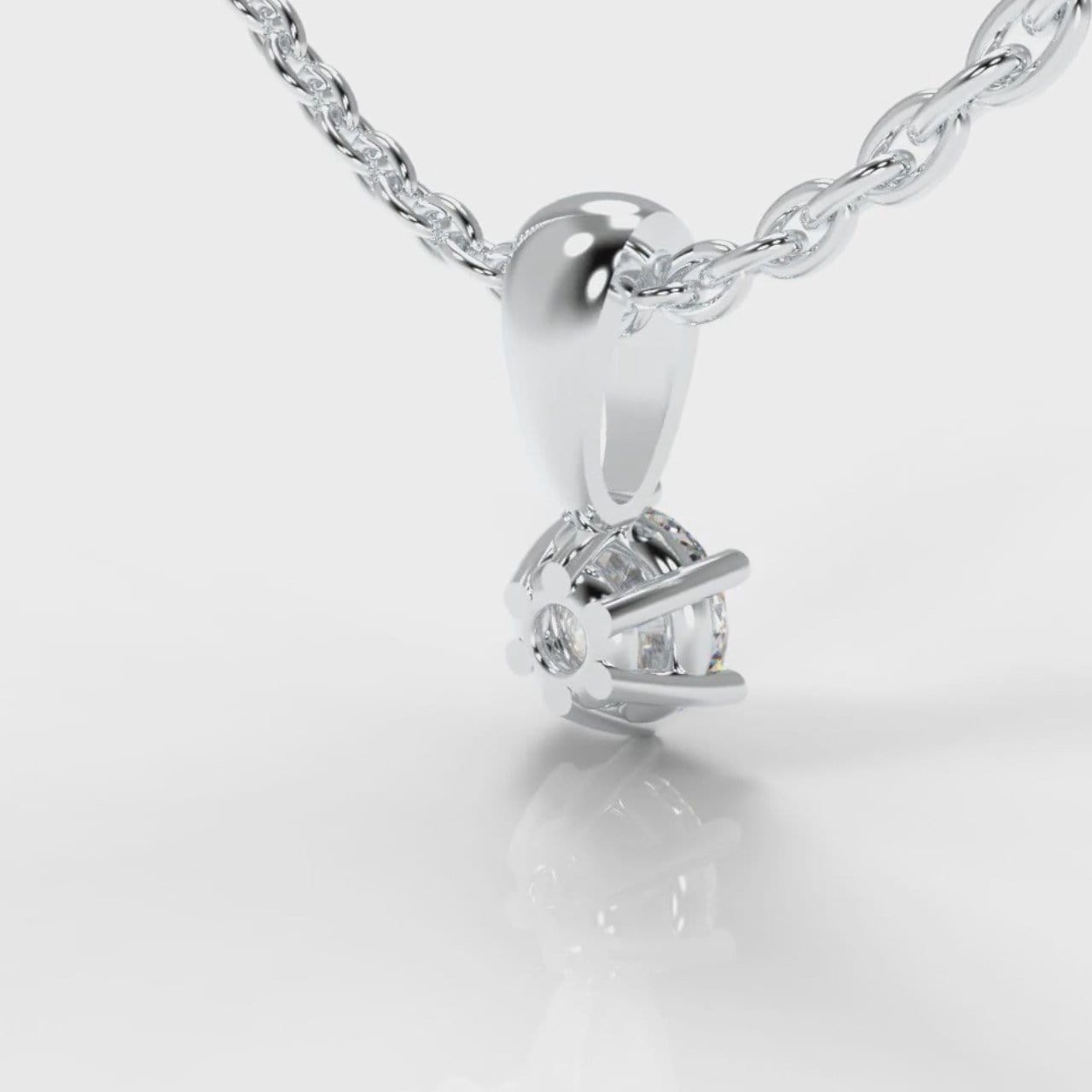 Six Claw Diamond Pendant (Lab Grown Diamond)