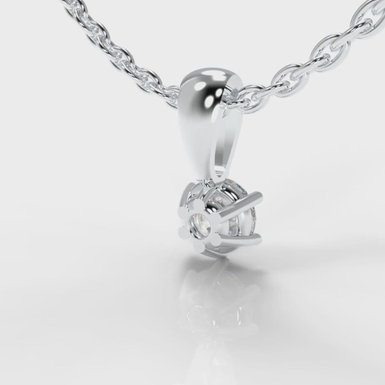 Six Claw Diamond Pendant (GIA Certified)