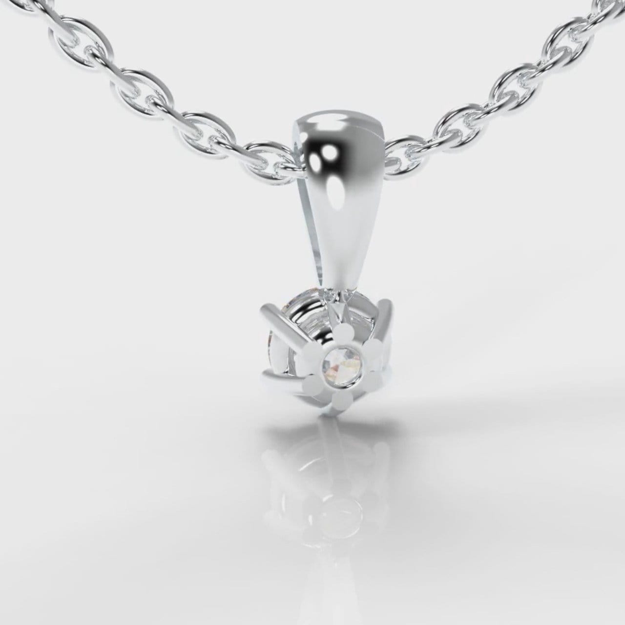 Six Claw Diamond Pendant (GIA Certified)