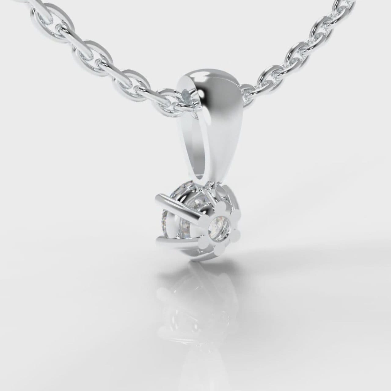 Six Claw Diamond Pendant (Lab Grown Diamond)