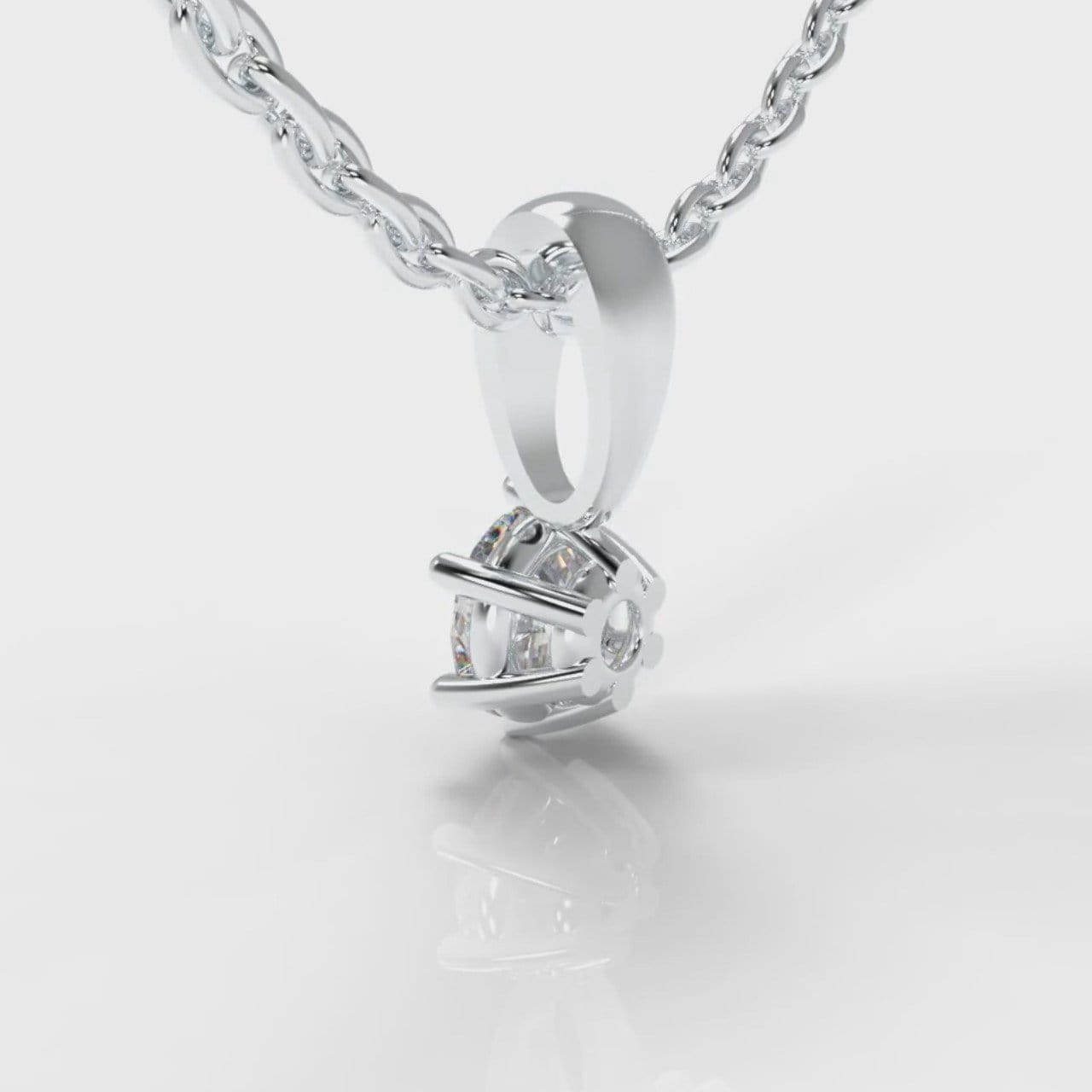 Six Claw Diamond Pendant (Lab Grown Diamond)