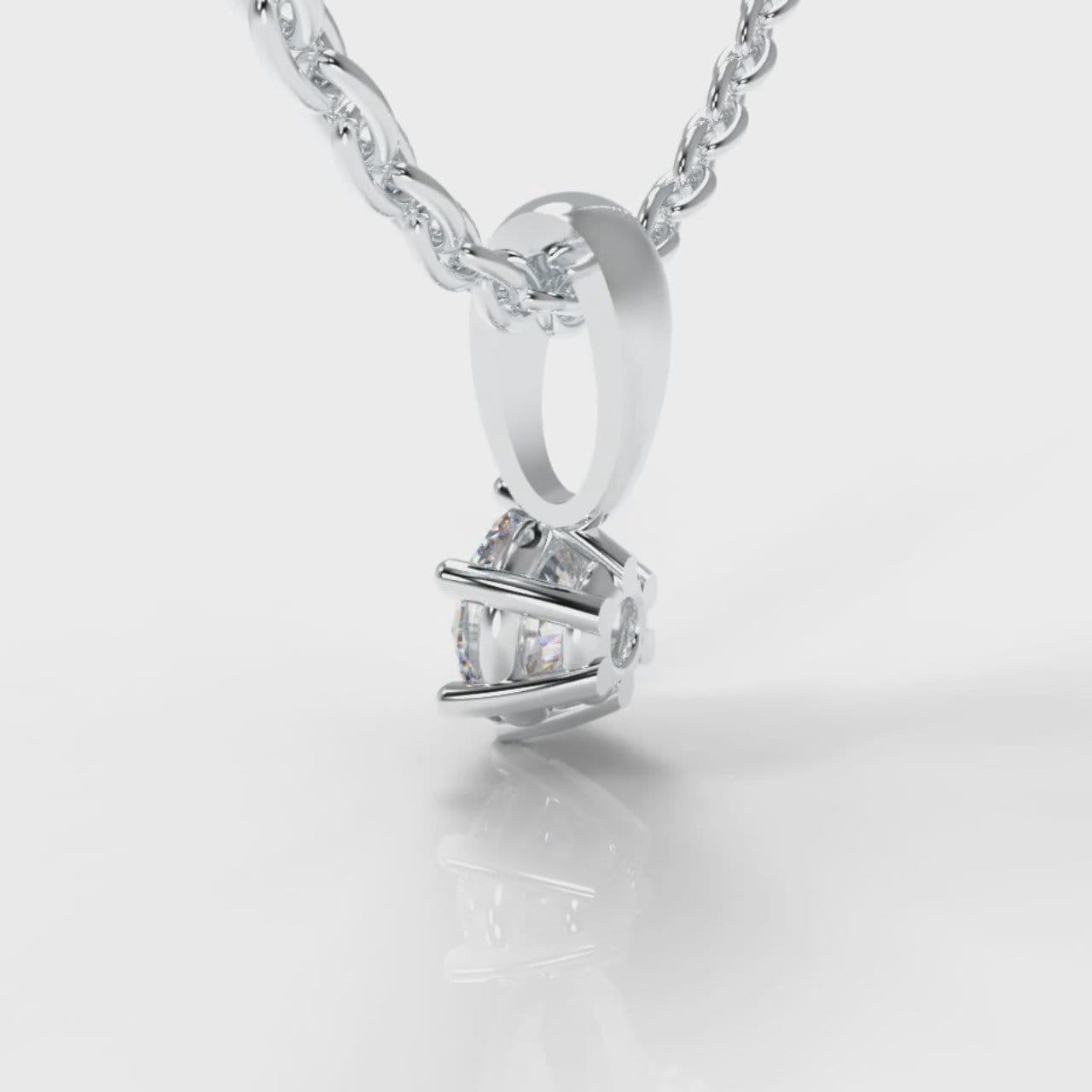 Six Claw Diamond Pendant (Lab Grown Diamond)