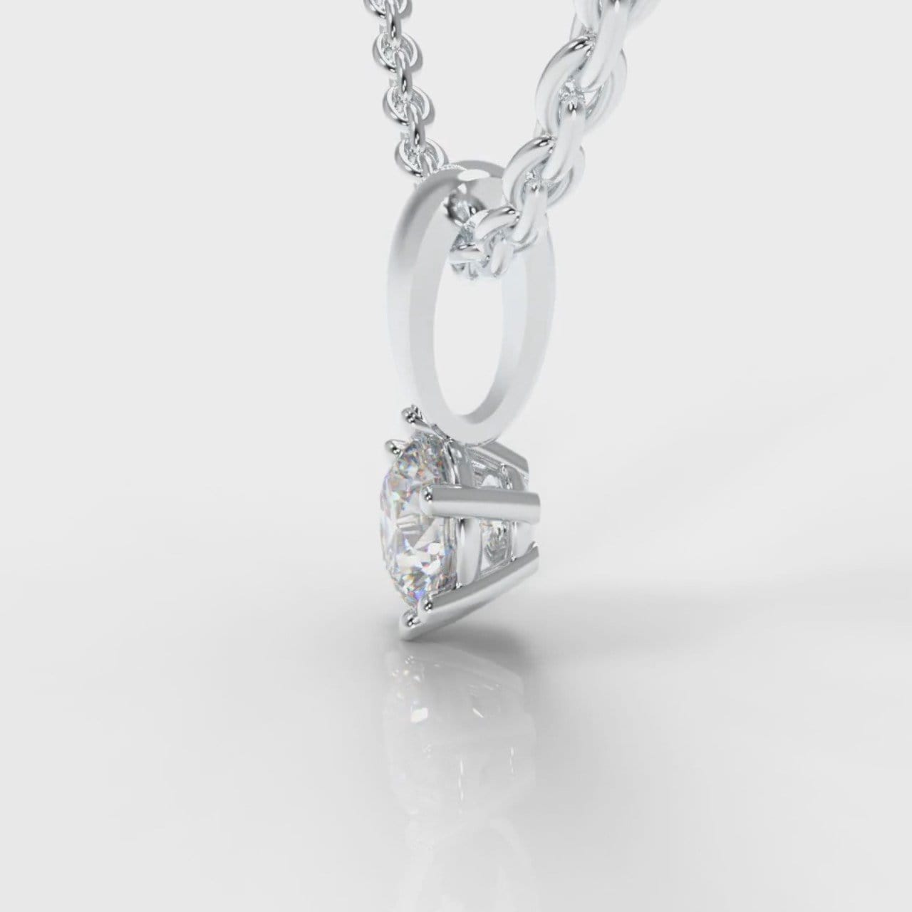 Six Claw Diamond Pendant (Lab Grown Diamond)