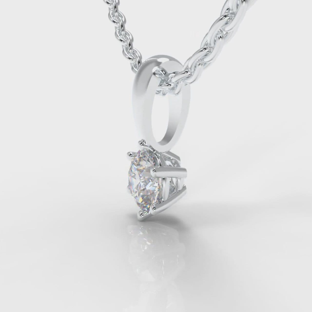 Six Claw Diamond Pendant (Lab Grown Diamond)
