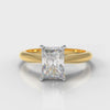 Carrée Solitaire Radiant Cut Diamond Engagement Ring - Yellow Gold