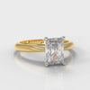 Carrée Solitaire Radiant Cut Diamond Engagement Ring - Yellow Gold