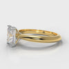 Carrée Solitaire Radiant Cut Diamond Engagement Ring - Yellow Gold